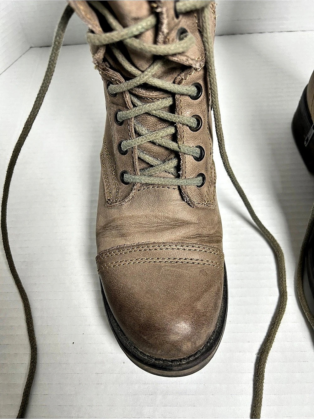 Steve Madden Troopa Combat Boot Women's Brown Size 8.5 - Picture 5 of 8